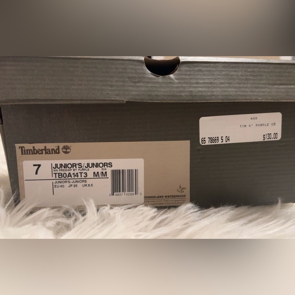 Timberland Deep Purple Lace-Up Boots - Picture 6 of 6